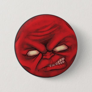Chapa Redonda De 5 Cm ¡MoodBadge - RABIA!
