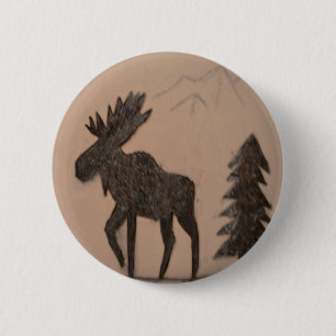 Chapa Redonda De 5 Cm Moose