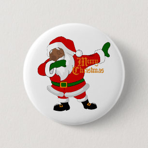 Chapa Redonda De 5 Cm moreno santa claus