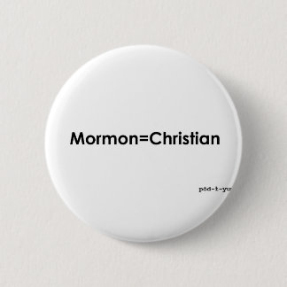 Chapa Redonda De 5 Cm Mormon=Christian