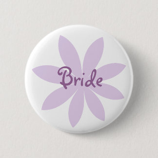 Chapa Redonda De 5 Cm Morple Daisy Flower Bride
