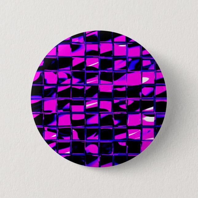 Chapa Redonda De 5 Cm Mosaic Tile (púrpura) (Anverso)