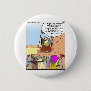 Chapa Redonda De 5 Cm Moses & Las Diez Sugerencias Graciosos Regalos Y T