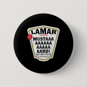 Chapa Redonda De 5 Cm Mostaza Lamar Tv Apaga Usa Tu Corazón - Mostaza