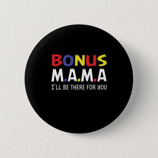 Chapa Redonda De 5 Cm Mother Art Bonus Mama (Anverso)