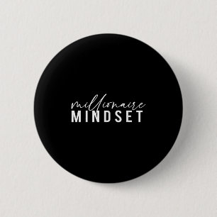 Chapa Redonda De 5 Cm Motivación mental Inspiradora Millionaire Mindset