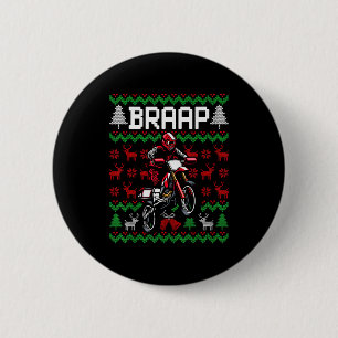 Chapa Redonda De 5 Cm Moto de Navidad Motocross Braap Bicicleta de tierr