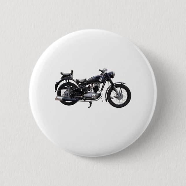 Chapa Redonda De 5 Cm Moto retro (Anverso)