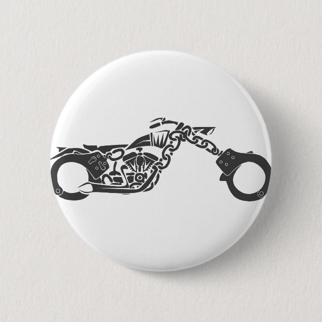 Chapa Redonda De 5 Cm motocicleta del interruptor de la esposas (Anverso)