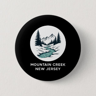 Chapa Redonda De 5 Cm Mountain Creek New Jersey Pegatina
