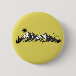 Chapa Redonda De 5 Cm Mountains graphic 