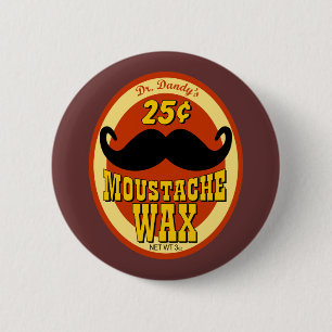 Chapa Redonda De 5 Cm Moustache Wax del Dr. Dandy's