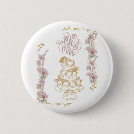 Chapa Redonda De 5 Cm mr y mrs