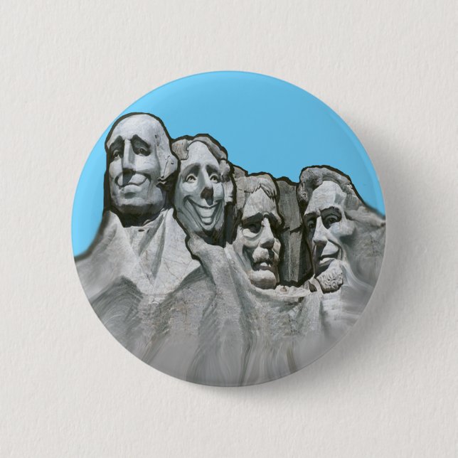 Chapa Redonda De 5 Cm Mt Rushmore (Anverso)