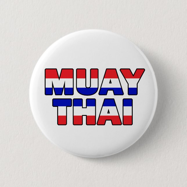 Chapa Redonda De 5 Cm Muay Thai (Anverso)