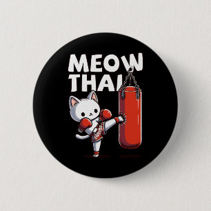 Chapa Redonda De 5 Cm Muay Thai Cat Meow Thai