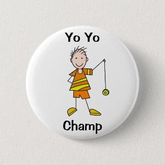 Chapa Redonda De 5 Cm Muchacho con el yoyo