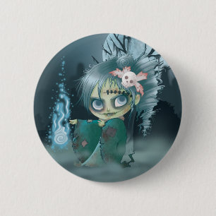 Chapa Redonda De 5 Cm Muerto gótico