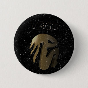 Chapa Redonda De 5 Cm Muestra de oro del virgo