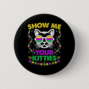 Chapa Redonda De 5 Cm Muéstrame tus gatitos lindos divertida fiesta de M