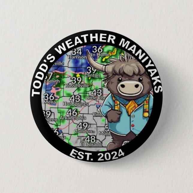 Chapa Redonda De 5 Cm ¡Muéstrate Tu Espíritu Yak! (Anverso)