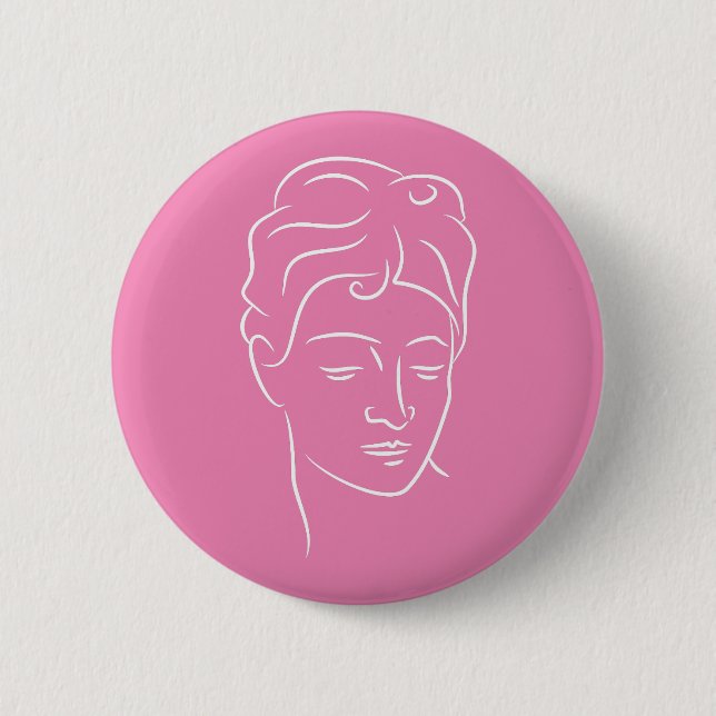 Chapa Redonda De 5 Cm Mujer (Anverso)