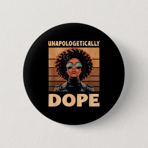 Chapa Redonda De 5 Cm Mujer Afro sin disculpas Vintage 70s