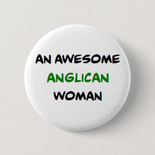 Chapa Redonda De 5 Cm mujer anglicana, impresionante