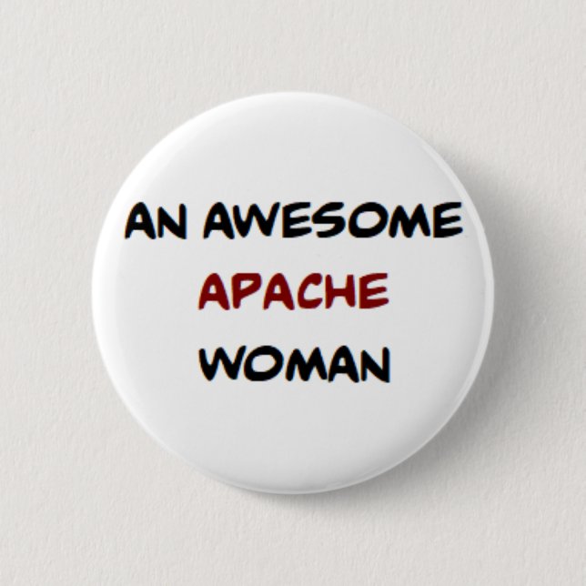 Chapa Redonda De 5 Cm mujer apache, taza de café impresionante (Anverso)