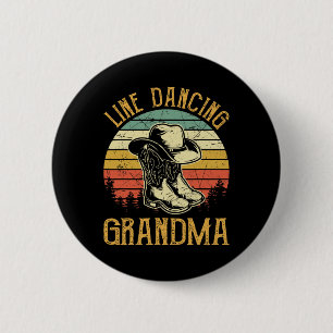 Chapa Redonda De 5 Cm Mujer: Baile en fila, abuela, baile, bailarina, pa