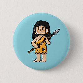 Chapa Redonda De 5 Cm Mujer de las cavernas Oona