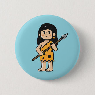 Chapa Redonda De 5 Cm Mujer de las cavernas Oona