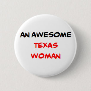 Chapa Redonda De 5 Cm mujer de texas, increíble