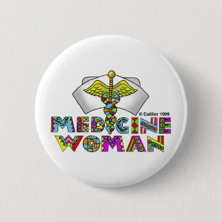 Chapa Redonda De 5 Cm Mujer medica
