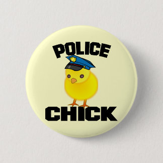Chapa Redonda De 5 Cm Mujer policial