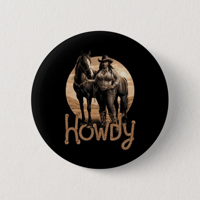 Chapa Redonda De 5 Cm Mujeres afroamericanas cobardes negras occidentale (Anverso)