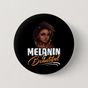 Chapa Redonda De 5 Cm Mujeres Americanas Afro Reina Orgullo Negro Melani