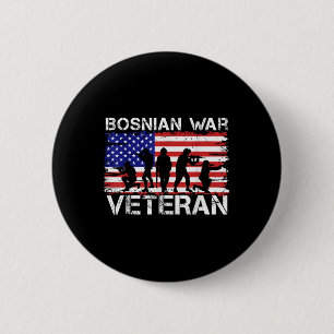 Chapa Redonda De 5 Cm Mujeres bosnias veteranas de guerra