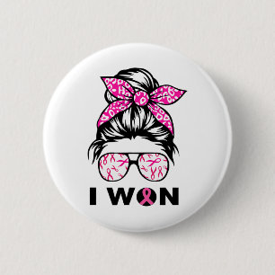 Chapa Redonda De 5 Cm Mujeres Cáncer de Mama Leopard Retro Gané