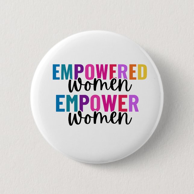 CHAPA REDONDA DE 5 CM MUJERES EMPODERADAS EMPODERADAS (Anverso)