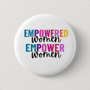 CHAPA REDONDA DE 5 CM MUJERES EMPODERADAS EMPODERADAS