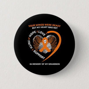Chapa Redonda De 5 Cm Mujeres Hombres En Memoria De Mi Nieto Leukemia Aw