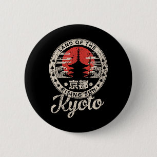 Chapa Redonda De 5 Cm Mujeres Kyoto Japón Pagoda Retro Sol Vintage Kyoto