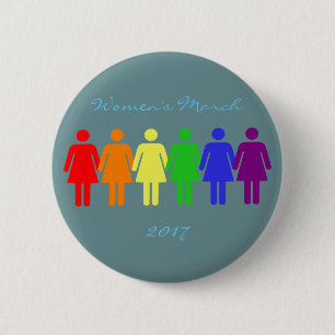 Chapa Redonda De 5 Cm mujeres marzo de 2017 LGBTQIA
