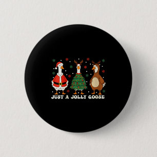 Chapa Redonda De 5 Cm Mujeres Merry Goosemas Navidad Solo Un Ganso Alegr