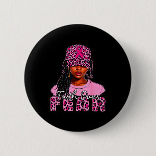 Chapa Redonda De 5 Cm Mujeres negras cristianas afro seno Fe sobre el mi
