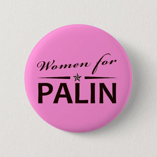 Chapa Redonda De 5 Cm Mujeres para Palin (Anverso)