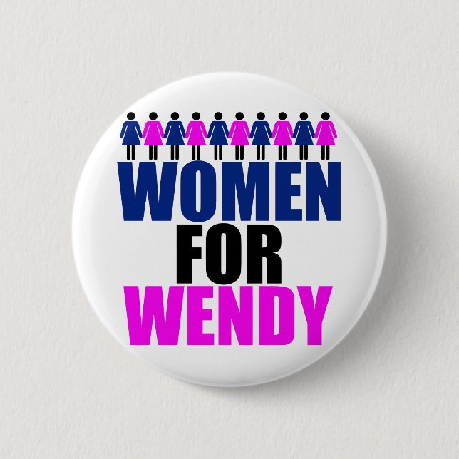 Chapa Redonda De 5 Cm Mujeres para Wendy (Anverso)