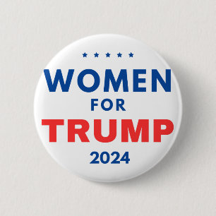 Chapa Redonda De 5 Cm Mujeres Por Trump