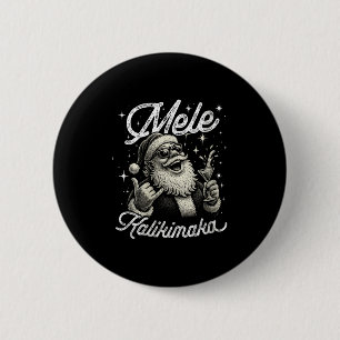 Chapa Redonda De 5 Cm Mujeres Retro Mele Kalikimaka Hawaiano Navidad Ta